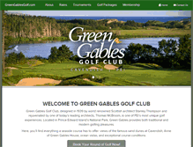 Tablet Screenshot of greengablesgolf.com